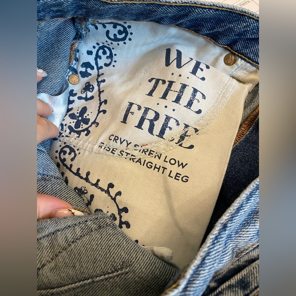 We the Free CRVY Siren Low Rise Straight Jeans - Picture 3 of 8
